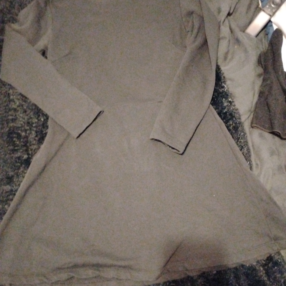 Zara Black Sweatshirt Mini Dress